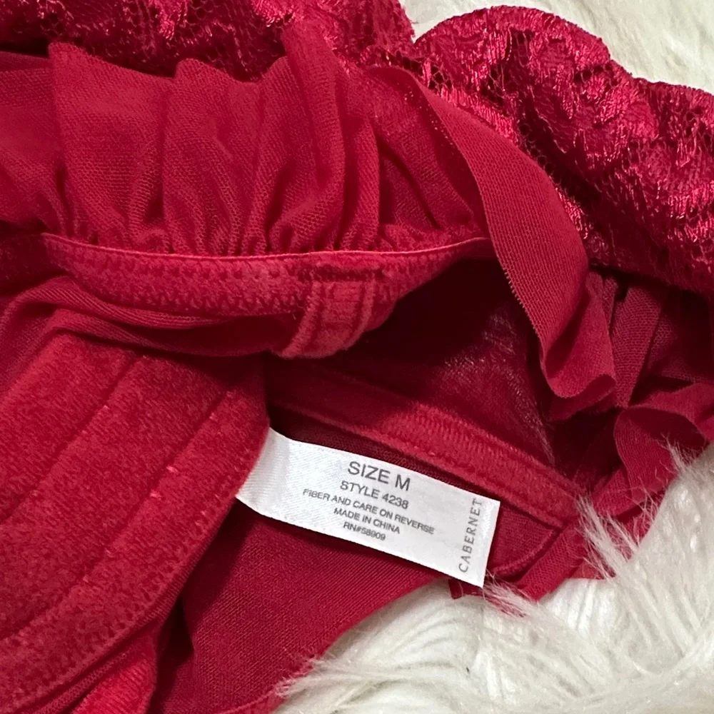 NWT Vintage Y2K Cabernet Red corset
